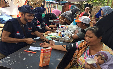 Rescue NasDem Distribusikan Obat-obatan ke Masyarakat Terdampak Gempa Lombok