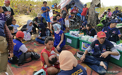 BRND Dipercaya Jadi Operator Puskemas yang Lumpuh Akibat Gempa dan Tsunami