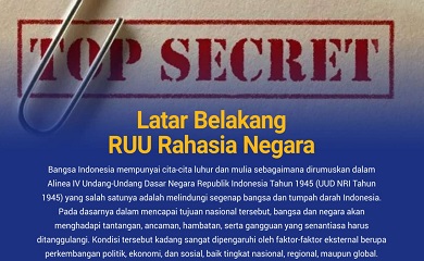 Latar Belakang RUU Rahasia Negara